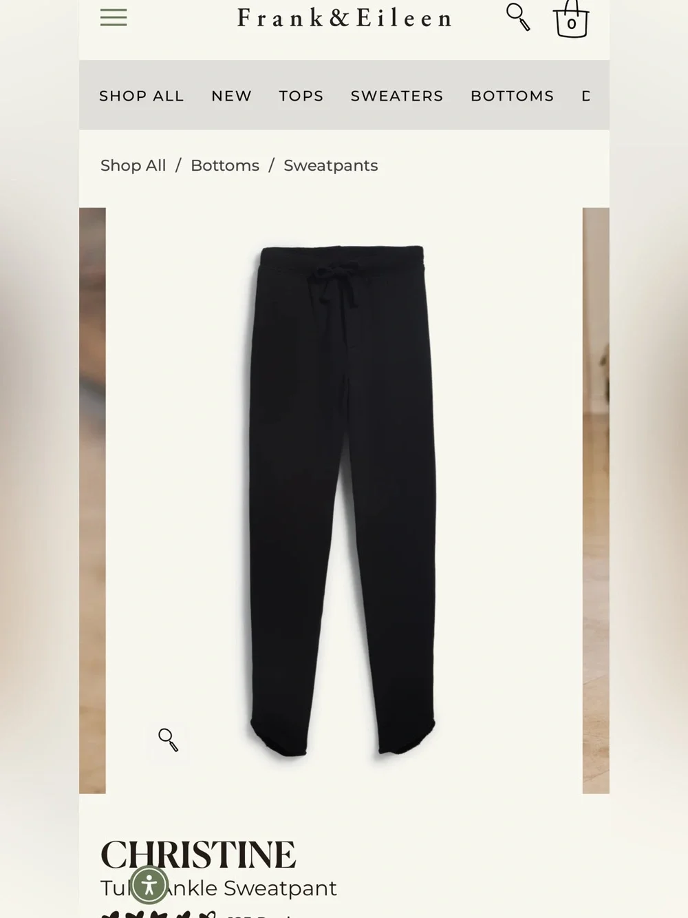 FRANK AND EILEEN Tulip Ankle Sweatpant - Picture 2 of 8
